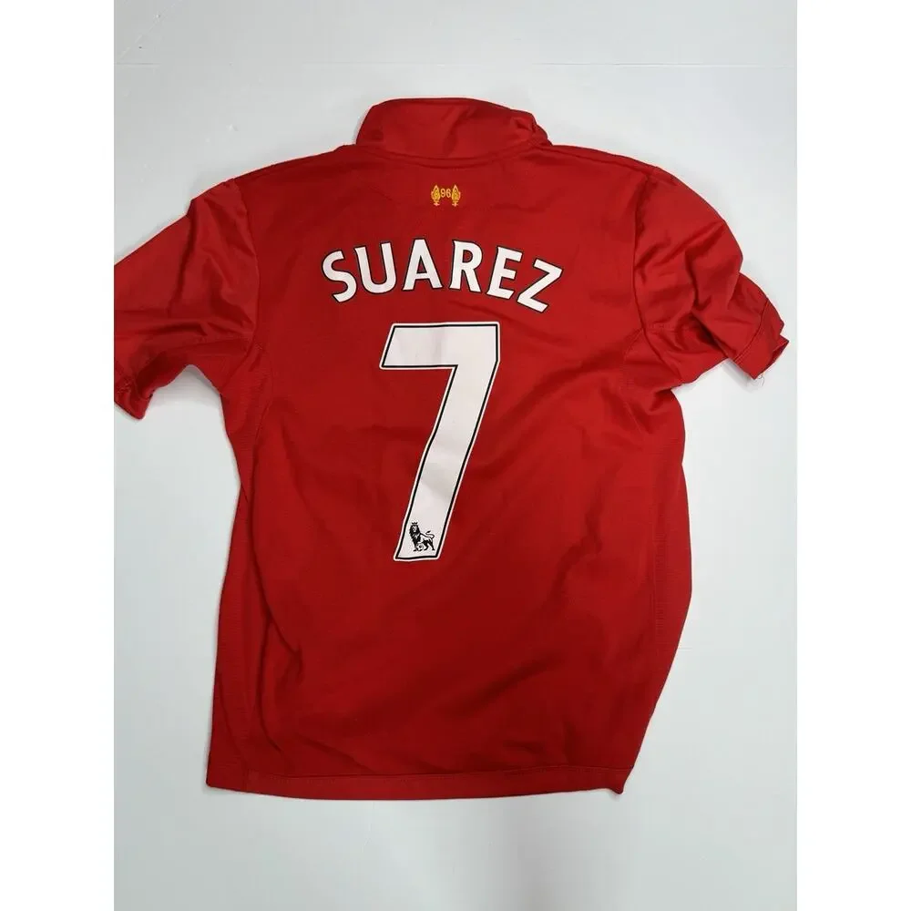 Warrior Liverpool FC 2012/13 Home Jersey Suarez 7 Red Soccer Shirt S